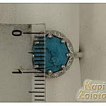 Кольцо из серебра с природной бирюзой