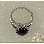 Кольцо из серебра с аметистом